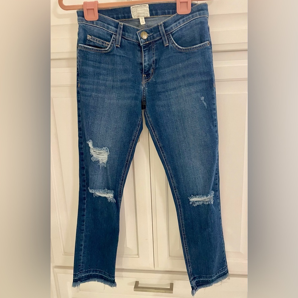 Current Elliott Cropped Straight Court Coupe Droite Jean